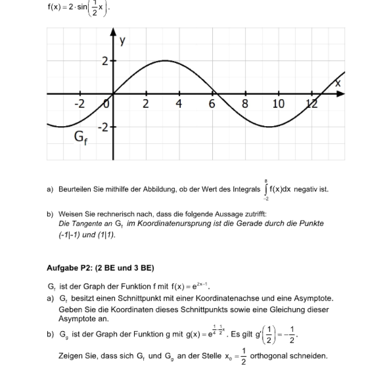 Mathematik schriftliche Abiturprüfung Baden-Württemberg | Aufgaben + Lösung