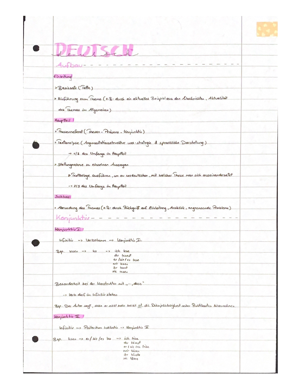 Aufbau einer Argumentation