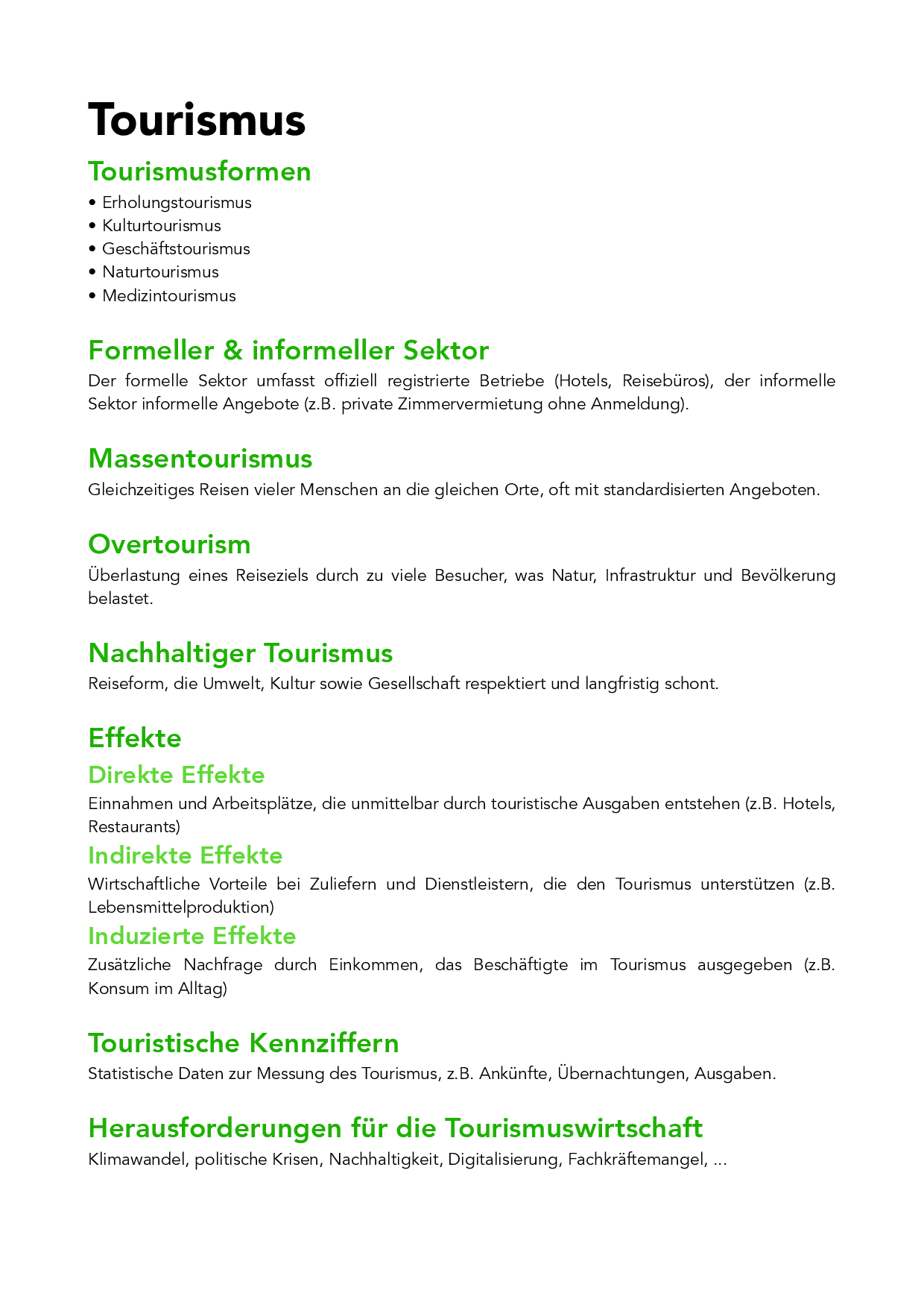 Tourismus