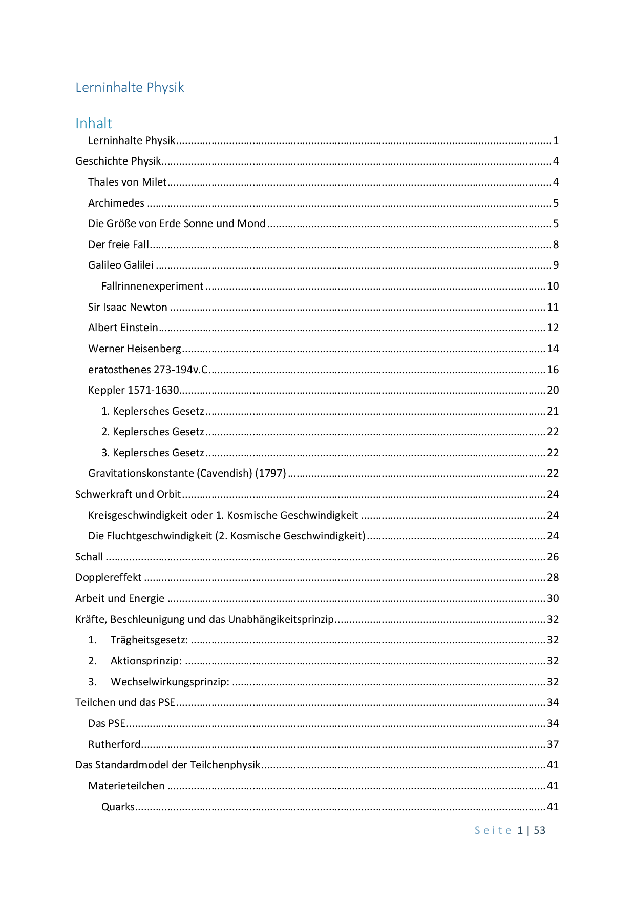 Physik Matura Skript