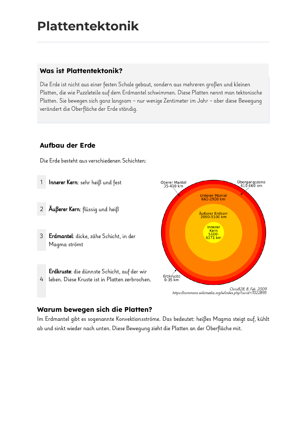 Plattentektonik einfach erklärt